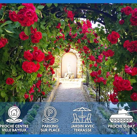 La Roseliere Maison Plain Pied Confortable Belle Decoration Jardin Magnifique 10 Mn A Pied Centre Ville Bayeux Proche Plages Du Debarquement Eksteriør bilde